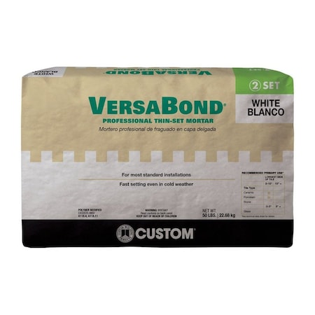 Versabond Custom Building Products VersaBond White Thin-Set Mortar 50 lb MTSW50